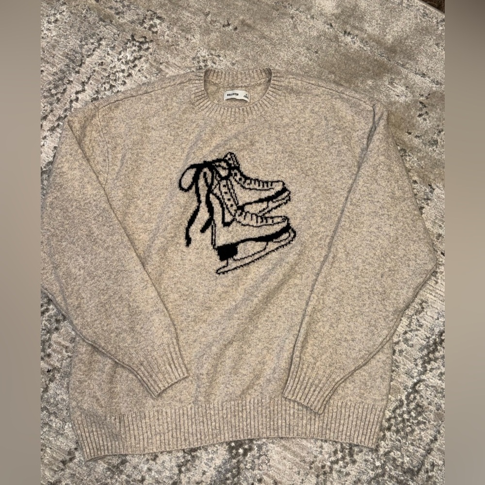 Hollister Novelty Ice Skate Sweater